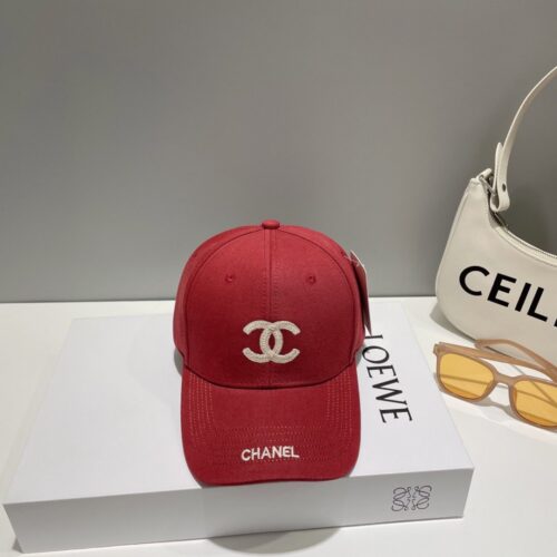 【AT2057】CHANEL（シャネル）の新しいシンプルな刺繍ロゴベースボールキャップ、新しい入荷、ブランド物でとてもスタイリッシュに合わせやすいです、早めに手に入れてください！