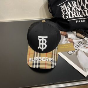 【AT2065】Burberry（バーバリー）オリジナルの野球帽。専門店で人気のある純綿裏地で軽く通気性があります。完璧なフォルム、工場の品質、独自の実物撮影、男女兼用！防塵袋付き。