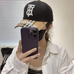 【AT2065】Burberry（バーバリー）オリジナルの野球帽。専門店で人気のある純綿裏地で軽く通気性があります。完璧なフォルム、工場の品質、独自の実物撮影、男女兼用！防塵袋付き。