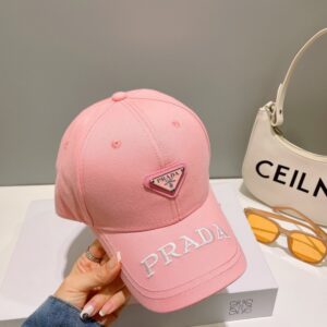 【AT2069】Prada 💛防塵バッグ付き【プラダ】春夏の新作ブランド刺繍つきベースボールキャップ、新作入荷、ブランドアイテムは非常に相性が良いです、ぜひ手に入れてください！