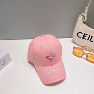 【AT2069】Prada 💛防塵バッグ付き【プラダ】春夏の新作ブランド刺繍つきベースボールキャップ、新作入荷、ブランドアイテムは非常に相性が良いです、ぜひ手に入れてください！