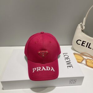 【AT2071】Prada プラダの新しい春夏モデルの大型ブランド刺繍ベースボールキャップは、新しいデザインで出荷されています。大手ブランドのアイテムはとてもおしゃれで、すぐに手に入れてください！