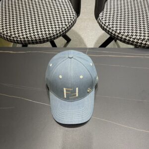 【AT2078】FENDIフェンディ 早秋の老花シリーズのベースボールキャップ🧢クラシックなFF中古アイテム、エレガントなコーディネートアイテム、クオリティが抜群です。