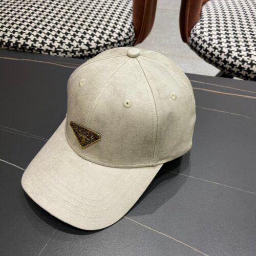 【AT2112】Pradaプラダの新しい三角ロゴ付きベースボールキャップ🕋は、洋気でオシャレで、男性と女性ともに人気です！