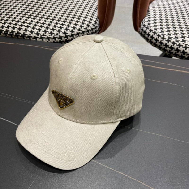 【AT2112】Pradaプラダの新しい三角ロゴ付きベースボールキャップ🕋は、洋気でオシャレで、男性と女性ともに人気です！