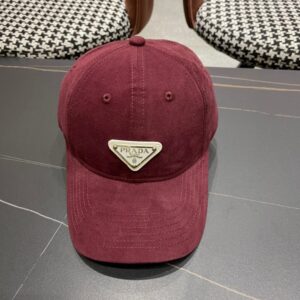 【AT2115】Pradaプラダ2024新作のキャップ、男女兼用のベースボールキャップ、高級オーダーメイド、サイズ57cm