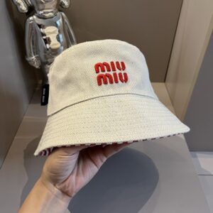 【AT2122】miumiuの新しい漁帽、男女兼用、頭囲57cm前後