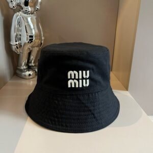 【AT2123】miumiuの新しいフィッシャーマンハット、男女兼用、頭囲57cm前後