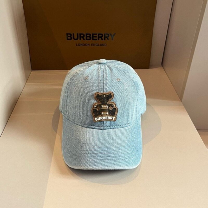 【AT2125】Burberryの新しい野球帽子、男女兼用のつば付き帽子