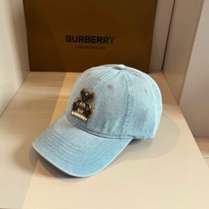 【AT2125】Burberryの新しい野球帽子、男女兼用のつば付き帽子