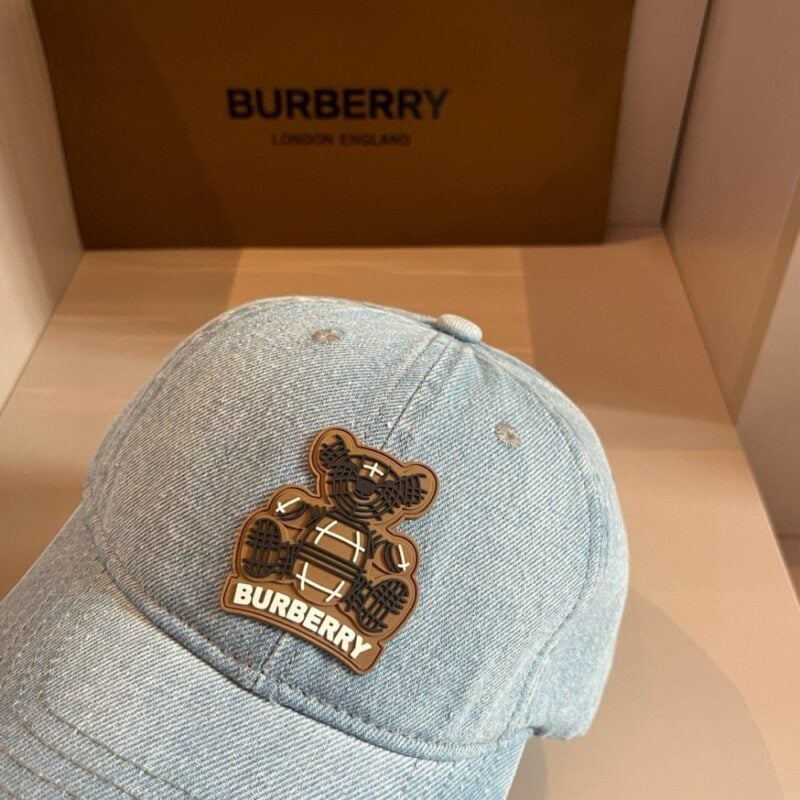 【AT2125】Burberryの新しい野球帽子、男女兼用のつば付き帽子