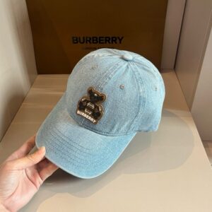 【AT2125】Burberryの新しい野球帽子、男女兼用のつば付き帽子