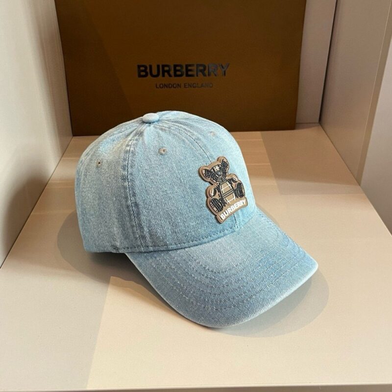【AT2125】Burberryの新しい野球帽子、男女兼用のつば付き帽子