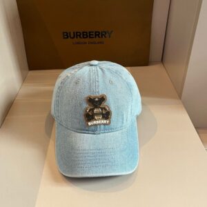 【AT2125】Burberryの新しい野球帽子、男女兼用のつば付き帽子