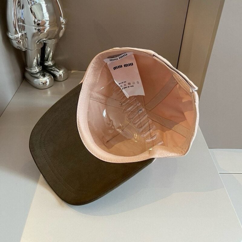 【AT2126】miumiu公式のベースボールキャップ、キャンバスキャップ、頭囲57cm