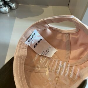 【AT2126】miumiu公式のベースボールキャップ、キャンバスキャップ、頭囲57cm