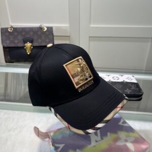 【AT2131】Burberry バーバリーのオリジナル野球帽、クラシックなBTモデルのシンプルな刺繍新商品、とても気に入っています🥰自分用の野球帽で、防塵袋付きです