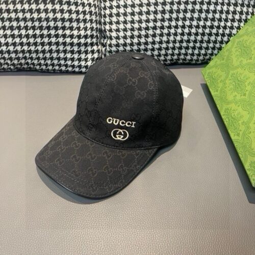 【AT2177】万年の定番！ボックスと布バッグ付き、Gucciのクラシックなベースボールキャップ😍😍、キャンバス生地+上質な牛革、軽量で通気性があります！実物撮影、四季に合わせて男女共用で、基本的な頭囲56、パッチが調節可能です。