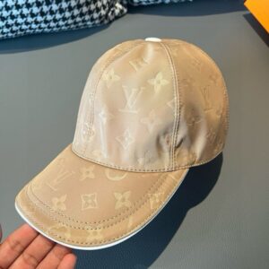 【AT2180】LV (Louis Vuitton) 新しい出荷！ボックスと布袋が付いていますLVルイ・ヴィトン、新しい野球帽、ダークウェーブプリント、オックスフォード生地+最上級牛革、純綿裏地、軽量通気性が良い！質は最高です、基本的な頭囲は56、パッチが調整可能です。