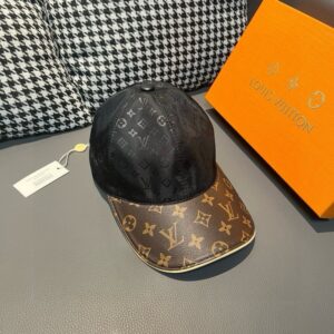 【AT2183】LV (Louis Vuitton) 箱の中に布袋付き、LV(ルイ・ヴィトン)、新しいタイプの野球帽、オールドフラワー柄、プリント生地と専門店のオールドフラワーレザーを組み合わせ、細かい仕事が完璧で、質がとてもいいです。基本的なサイズは56で、パッチが調節可能です。