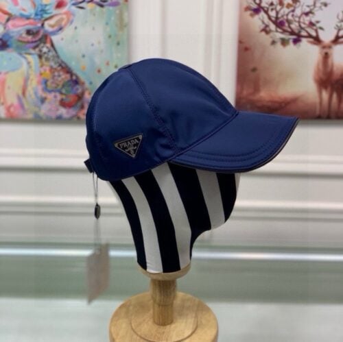 【AT2187】火炎を帯びた逆三角形の４色出荷！ ボックス＆バッグ付き、Pradaのクラシックなベースボールキャップ、クラシックな逆三角形の金属ロゴ、オックスフォード生地+最上級牛革、軽くて通気性があります！ 超優れた品質、基本的な頭周り56、パッチ調節可能。