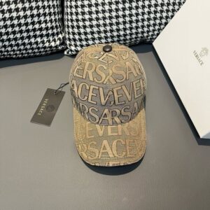 【AT2205】爆発的な販売！パッケージング布袋付き、VERSACE（ヴェルサーチ）の新しい野球帽、カウンター生地+牛革、パッチ調節可能、4色販売中。