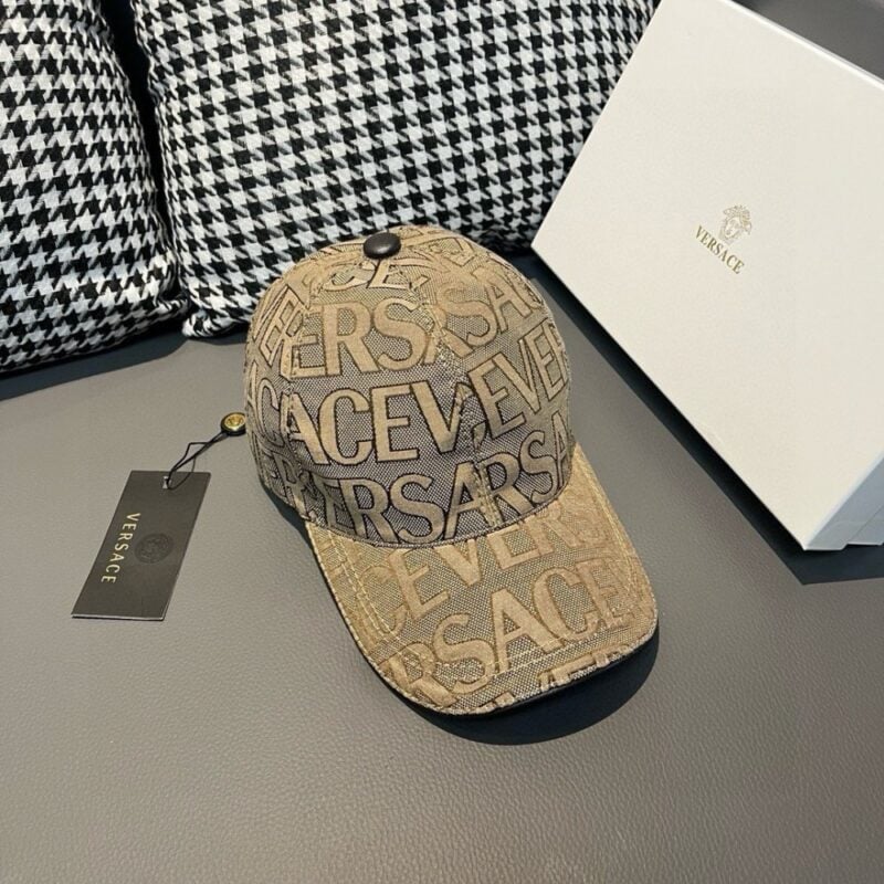 【AT2205】爆発的な販売！パッケージング布袋付き、VERSACE（ヴェルサーチ）の新しい野球帽、カウンター生地+牛革、パッチ調節可能、4色販売中。