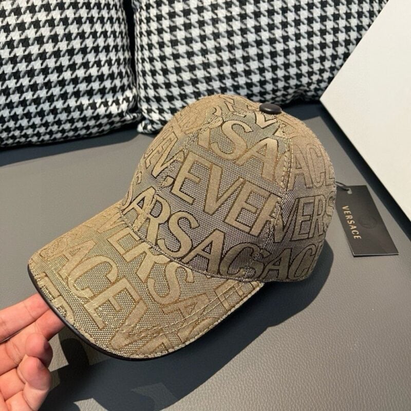 【AT2205】爆発的な販売！パッケージング布袋付き、VERSACE（ヴェルサーチ）の新しい野球帽、カウンター生地+牛革、パッチ調節可能、4色販売中。