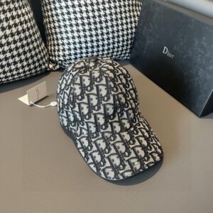 【AT2218】ボックス付きキャンバスバッグ、Diorの新しい野球キャップ、Diorのオールドフラワーデザイン、レトロで風情があります。キャンバス+上質な牛革、純綿裏地、軽快で通気性があります！品質は非常に素晴らしく、基本的な頭周りは56センチで、ベルクロで調整可能です。