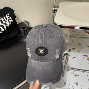 【AT2236】💛防塵バッグ付きセリーヌ CELINE ウォッシュド ベースボールキャップ🧢 🔥新しいベースボールキャップ🧢 街で必須の素敵なアイテムです。 高品質で内部にタグが付いています。 早めに手に入れてください！