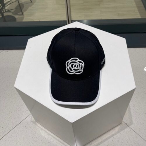 【AT2309】Chanel シャネルの新しい野球帽、夏用のつば付き帽子、独特なデザインのネット風スタイル、単色、頭囲57cm。