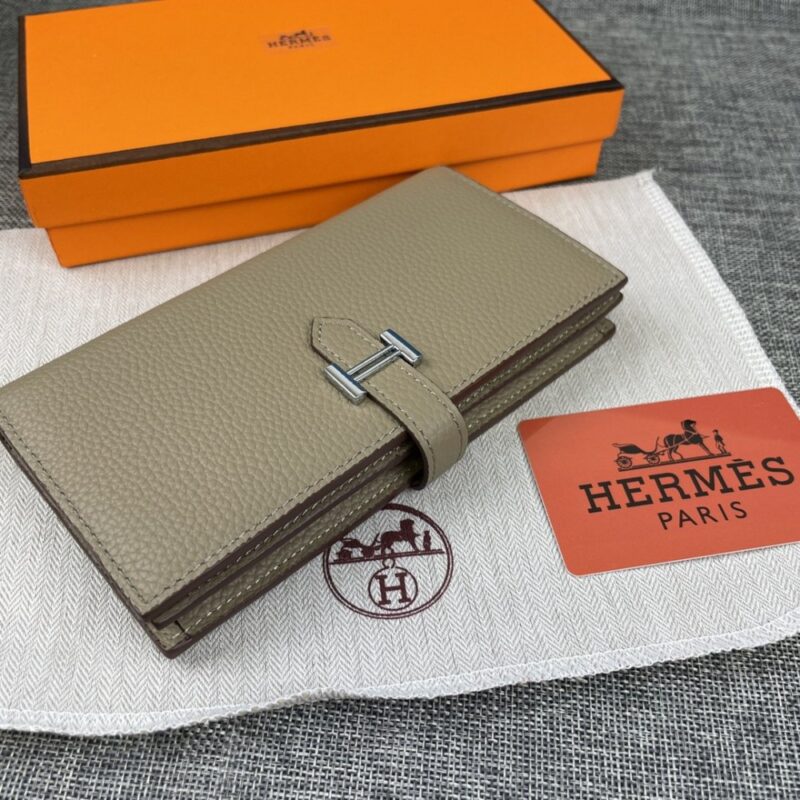 【AT2335】Hermesエルメス女性用新作一色レザーラウンドファスナーポケット縦型財布