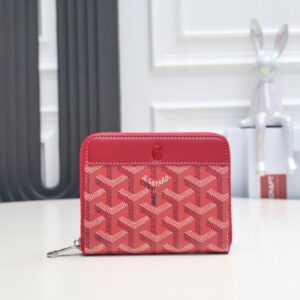 【AT2397】高品質なオリジナルのGoyard ゴヤール 短いファスナー付き財布。1853年にフランスで誕生し、200年以上の歴史を受け継いでいます。生地には💋麻繊維やコットンを混ぜ合わせ、光沢のある樹脂糖を塗布しています。