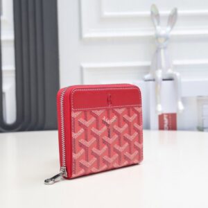 【AT2397】高品質なオリジナルのGoyard ゴヤール 短いファスナー付き財布。1853年にフランスで誕生し、200年以上の歴史を受け継いでいます。生地には💋麻繊維やコットンを混ぜ合わせ、光沢のある樹脂糖を塗布しています。