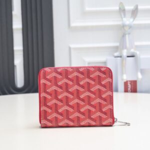 【AT2397】高品質なオリジナルのGoyard ゴヤール 短いファスナー付き財布。1853年にフランスで誕生し、200年以上の歴史を受け継いでいます。生地には💋麻繊維やコットンを混ぜ合わせ、光沢のある樹脂糖を塗布しています。