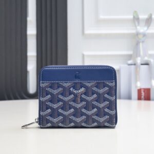 【AT2401】高品質のオリジナル製品Goyard ゴヤール 短いファスナー付きの財布 1853年にフランスで始まり、200年以上の歴史を誇る素材はリネン綿、麻、麻繊維の混合物でできており、光沢のあるゴム麦を塗布したもの 防水で丈夫です
