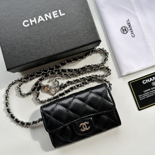 【AT2408】Chanel シャネルの新しいコインケース👛　球状のキャビアスキンレザー製女性用バッグ、コンパクトで持ち運びしやすいデザインスタイル、公式ウェブサイトと同時に新作💋