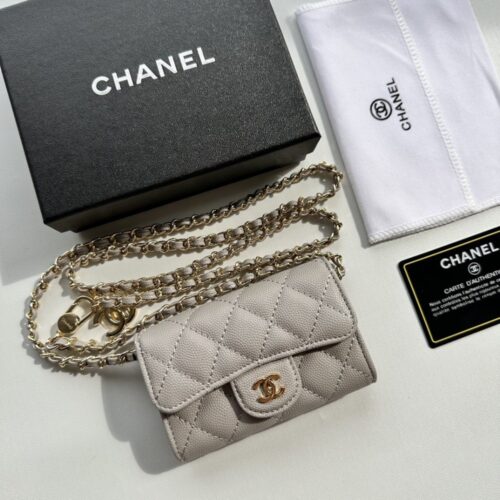 【AT2411】Chanelの新しいコインケース👛 ボール柄キャビアスキンレディースバッグ コンパクトで持ち運びしやすいデザインスタイル 公式ウェブサイトと同期した新作💋