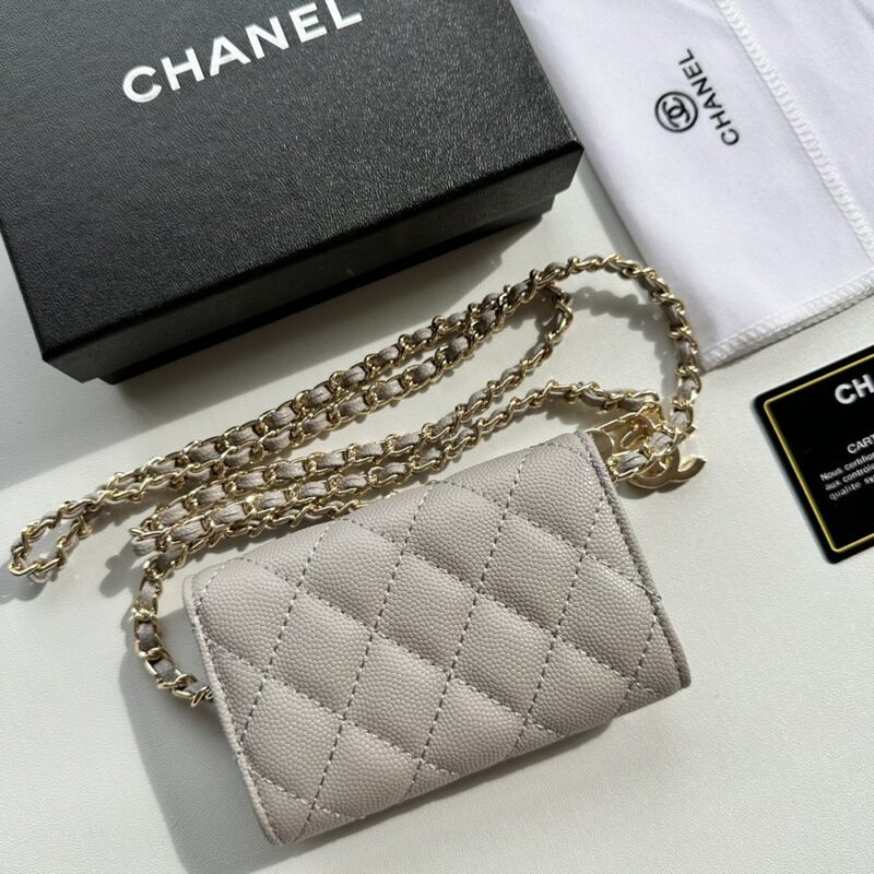 【AT2411】Chanelの新しいコインケース👛 ボール柄キャビアスキンレディースバッグ コンパクトで持ち運びしやすいデザインスタイル 公式ウェブサイトと同期した新作💋