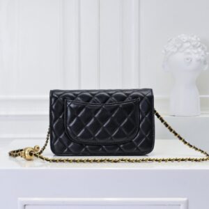 【AT2431】Chanel 🎶のチェーン付き財布WOC。このバッグは非常に実用的で、必須アイテムです。