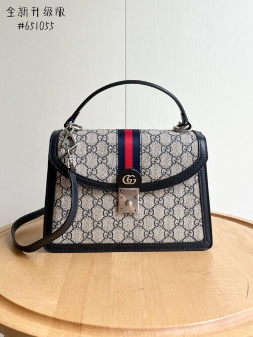 【AT2475】Gucci💝💝Ophidiaシリーズは、毎シーズン驚くほど美しい新商品を提供します。このハンドバッグは、Epilogueシリーズの1つで、取り外し可能なショルダーストラップが付いています。
