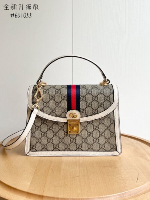 【AT2477】Gucci💝💝Ophidiaシリーズは、毎シーズン驚くほど魅力的な新作を提供しています。このハンドバッグは、Epilogueシリーズの一つで、取り外し可能なショルダーストラップが付いています。