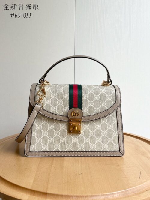 【AT2479】Gucci💝💝Ophidiaシリーズは、毎シーズン驚くべき新作を提供しています。このハンドバッグはEpilogueシリーズの1つで、取り外し可能なショルダーストラップが付いています。
