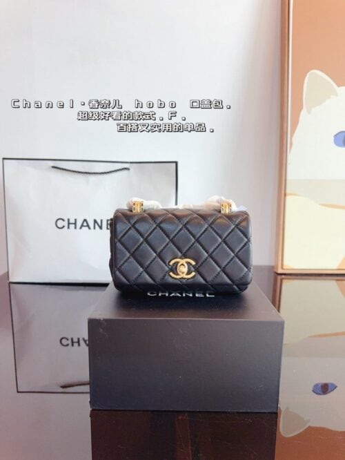 【AT2490】Chanel シャネルのチェーンフラップバッグ。見飽きない素材、レトロ感満載、精巧で可愛い、顔面コントロールは拒否できない。