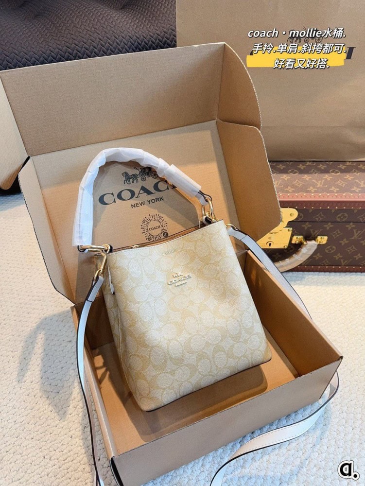 【AT2499】Coach コーチの5月の新作バケツバッグは、最新のシーズンに休日を楽しむためのカジュアルで自由なバッグです。立体的で豊かなデザインが特徴です。