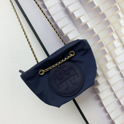 【AT2526】Tory Burchの新しいナイロンEllaチェーンシングルショルダーミニトートバッグ