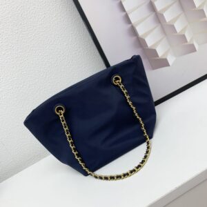 【AT2526】Tory Burchの新しいナイロンEllaチェーンシングルショルダーミニトートバッグ