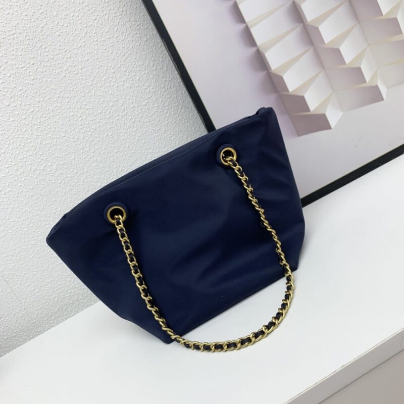【AT2526】Tory Burchの新しいナイロンEllaチェーンシングルショルダーミニトートバッグ