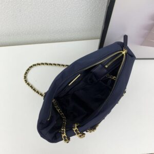 【AT2526】Tory Burchの新しいナイロンEllaチェーンシングルショルダーミニトートバッグ
