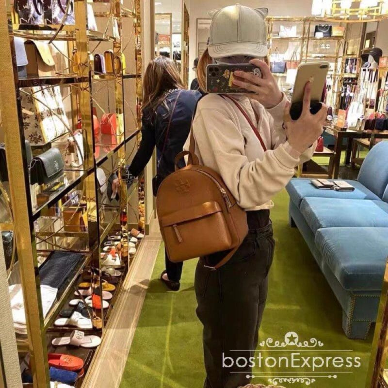 【AT2529】LOEWEの新作、リッチなリッチ柄のトップグレインカーフ革の小型バックパック、女性用バッグ。柔らかいカーフスキン、鞄の形状、立体感が非常に素晴らしい。